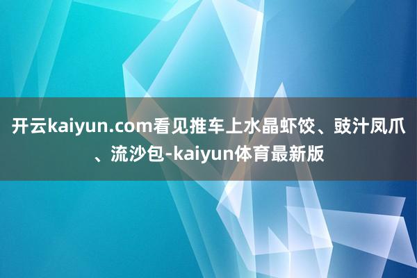 开云kaiyun.com看见推车上水晶虾饺、豉汁凤爪、流沙包-kaiyun体育最新版