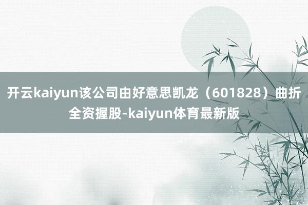 开云kaiyun该公司由好意思凯龙（601828）曲折全资握股-kaiyun体育最新版